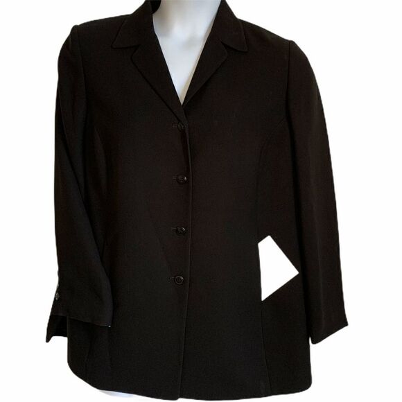 August Max Woman Black Slim Line Blazer - Picture 1 of 7